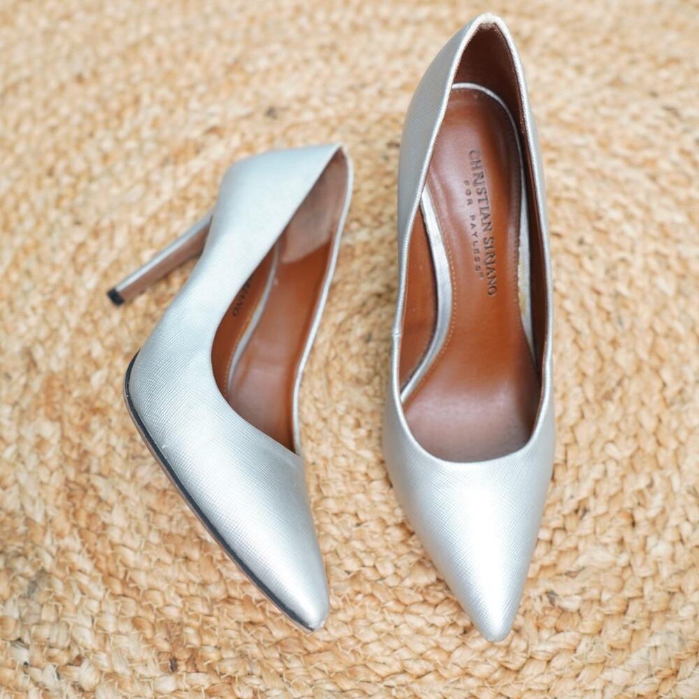 Christian Siriano Silver Pumps Y2K Size 6.5